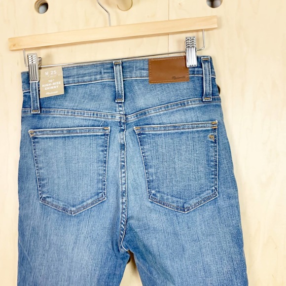 Madewell Women's 10" High-Rise Skinny Jeans: Drop Step-Hem Edition Size 25 - Picture 5 of 6